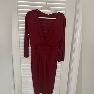 Gucci Deep Red Long Sleeve Dress💕